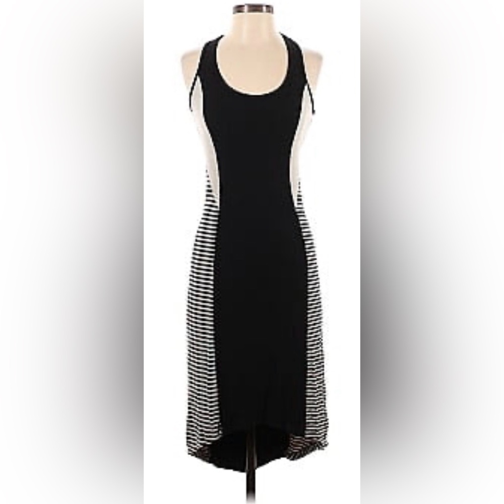 Tart Black and White Midi Dress